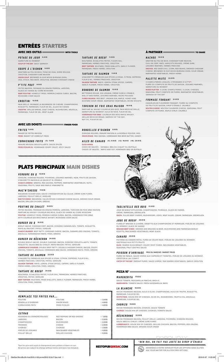 Q-de-Sac Resto-Pub - Quebec City, QC menu_pic