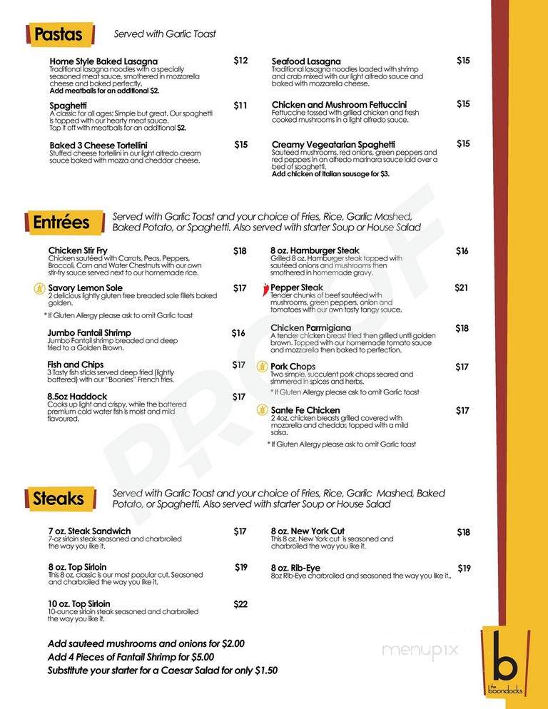 The Boondocks Grill - High Prairie, AB menu_pic
