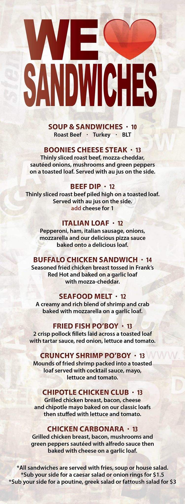 The Boondocks Grill - High Prairie, AB menu_pic