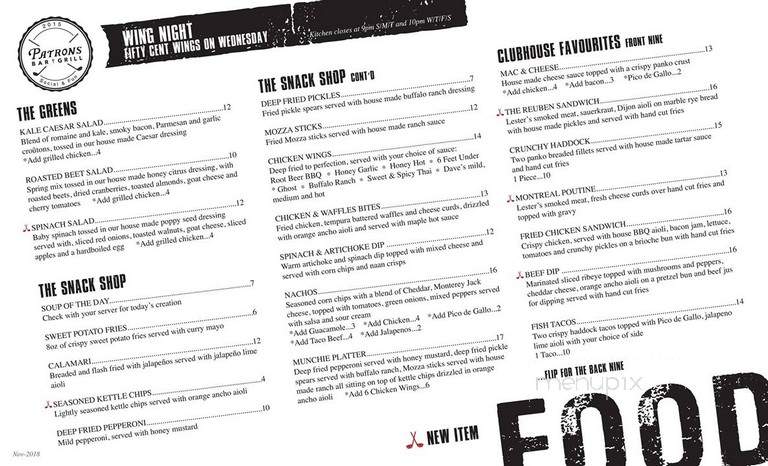 Patrons902 - Bedford, NS menu_pic