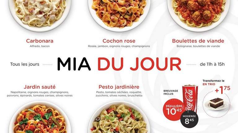 Mia Pasta - Saint-Hyacinthe, QC menu_pic
