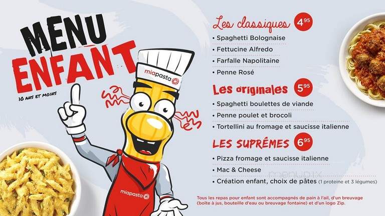 Mia Pasta - Saint-Hyacinthe, QC menu_pic