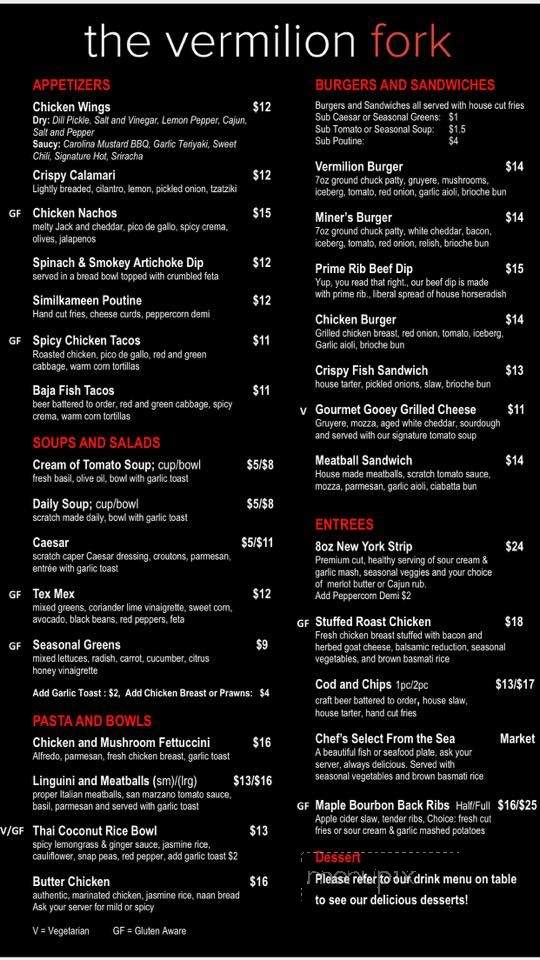 Vermilion Fork - Princeton, BC menu_pic