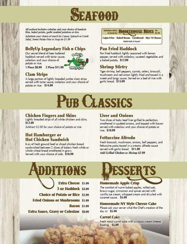 Belly Up BBQ & Grill - Truro, NS menu_pic