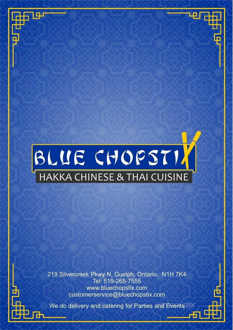 Blue Chopstix-Hakka Chinese & Thai - Guelph, ON menu_pic