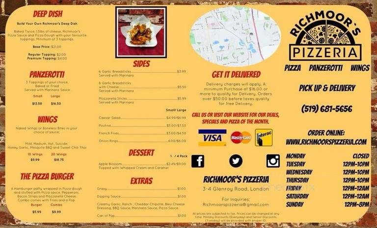 Richmoor's Pizzeria - London, ON