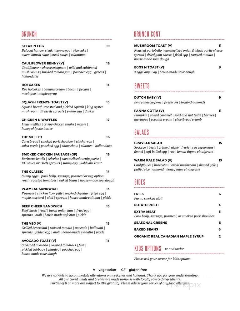 Catch 122 - Vancouver, BC menu_pic