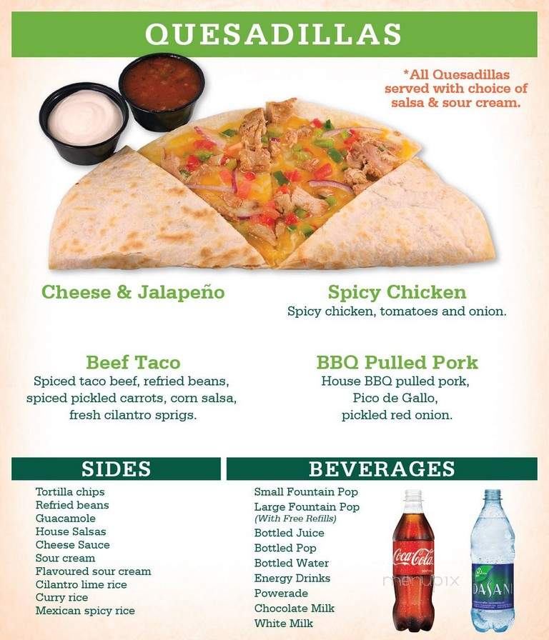 Habaneros Modern Taco Bar - Oromocto, NB menu_pic