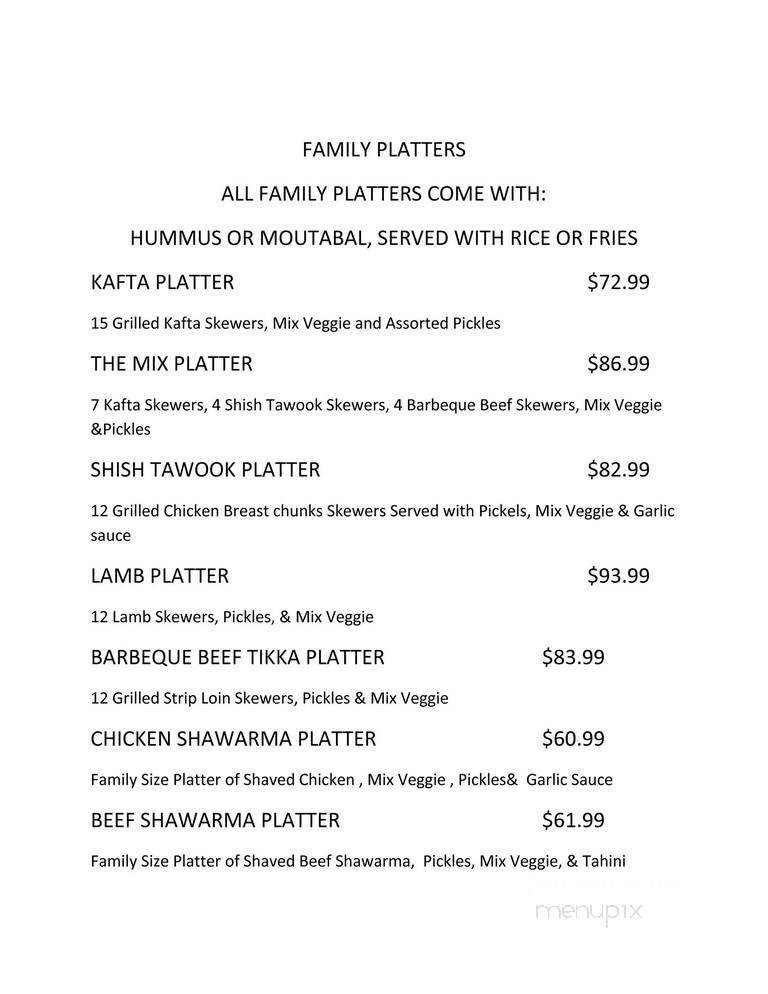 La-Mill - Mississauga, ON menu_pic