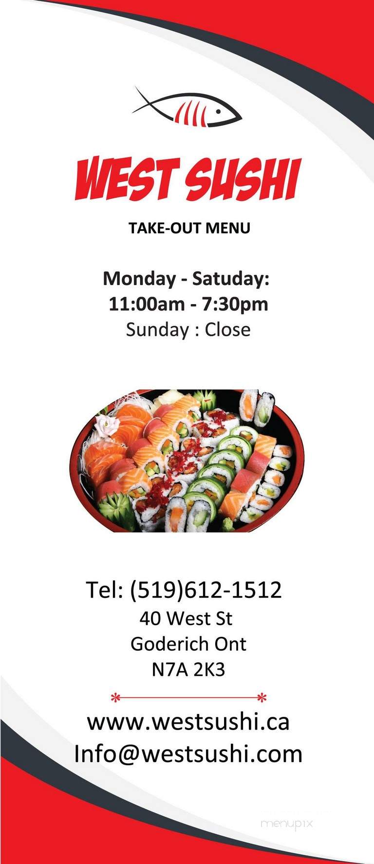 West Sushi - Goderich, ON menu_pic