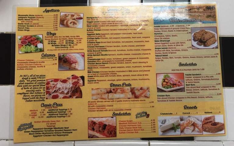 MJ's Pizza and Wings - Windsor, ON menu_pic