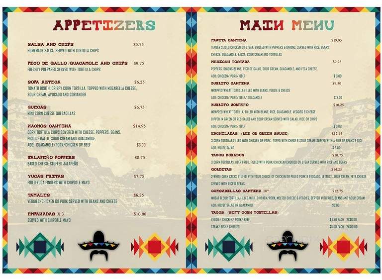 Cantina Sur - Ottawa, ON menu_pic