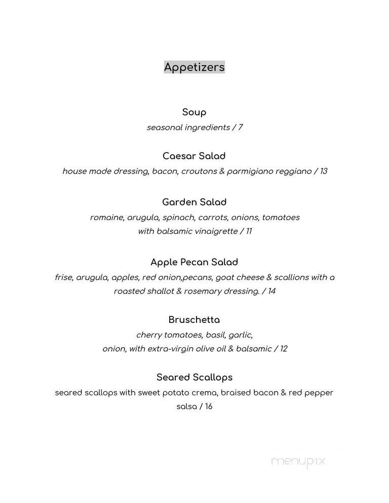 The Edge Wine Bar & Grille - Orangeville, ON menu_pic