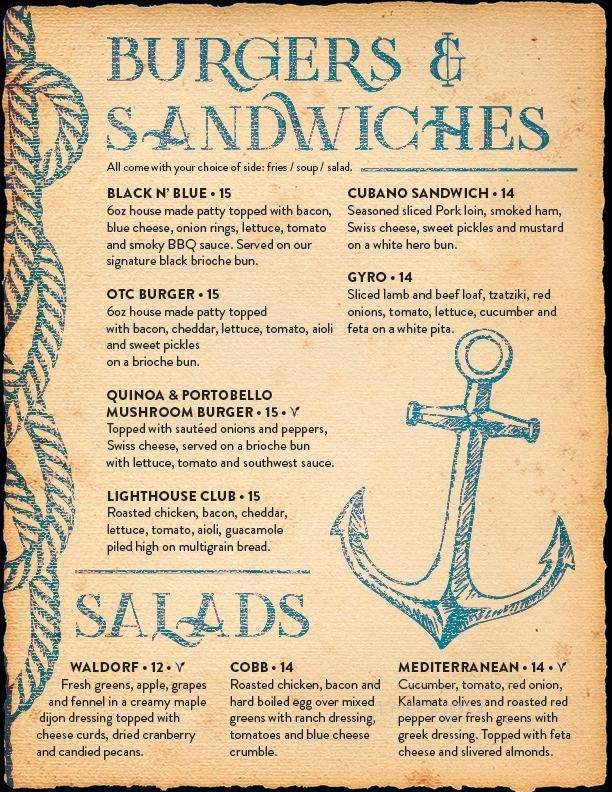 Dockside on the Cove - Tilbury, ON menu_pic