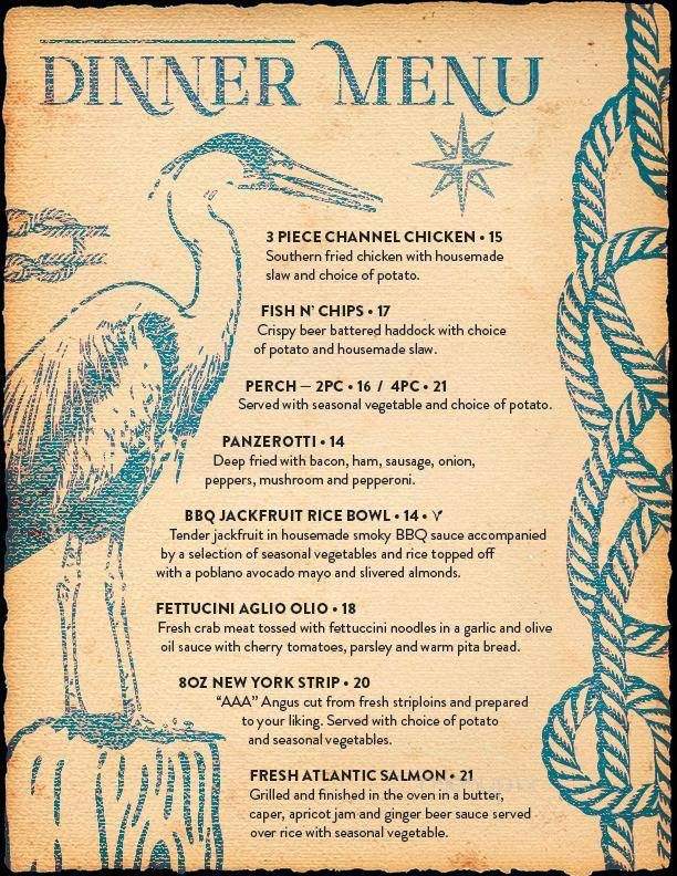 Dockside on the Cove - Tilbury, ON menu_pic