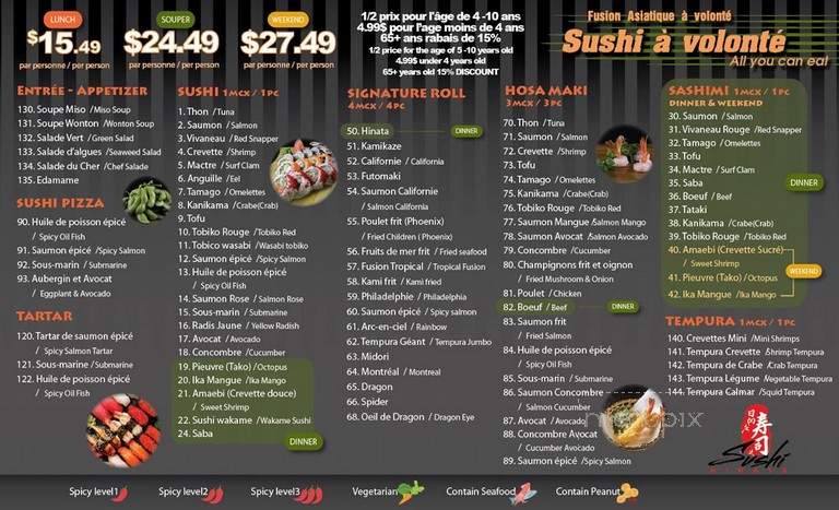 Sushi Hinata - Vaudreuil-Dorion, QC menu_pic