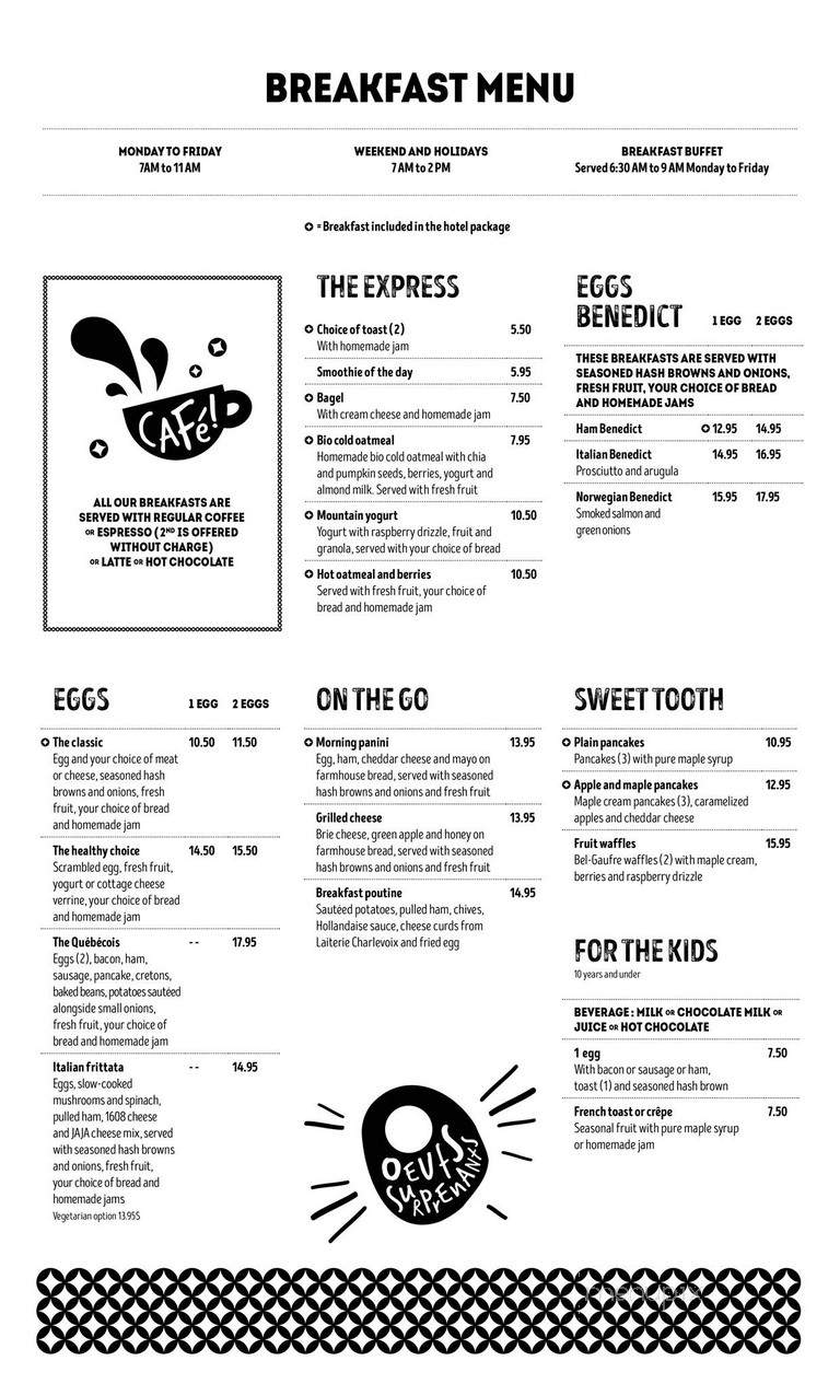 Jaja - Quebec City, QC menu_pic