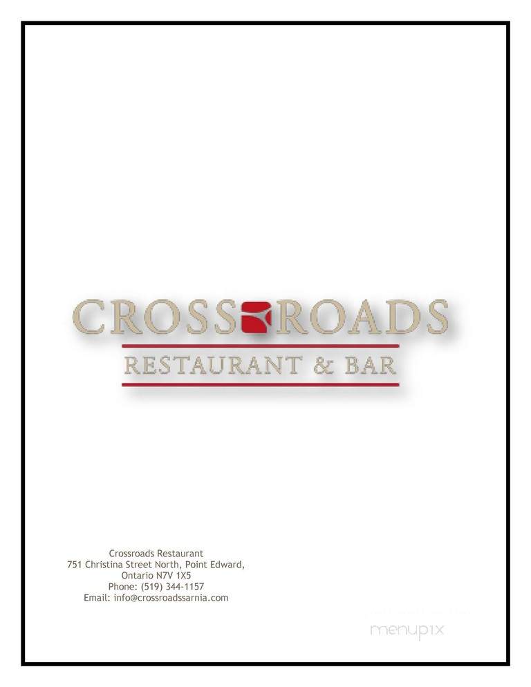Crossroads - Point Edward, ON menu_pic