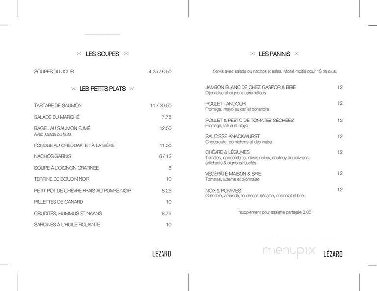 Buffet La Bonne Carte - Montreal, QC menu_pic
