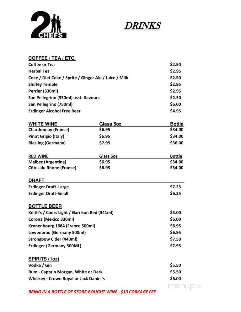 Schnitzel Bistro - Dartmouth, NS menu_pic