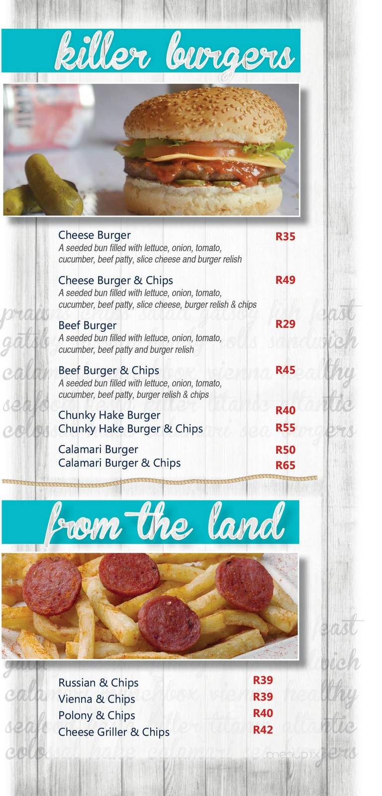 Jimmy's Fish and Chips - Barrie, ON menu_pic