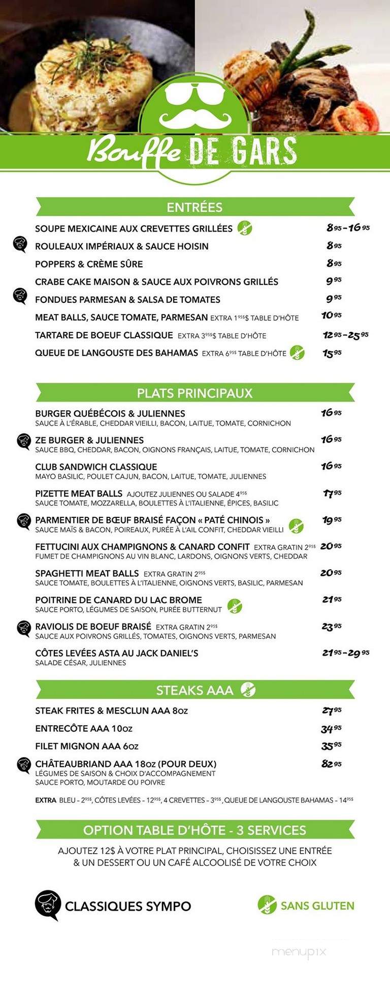 Symposium - Riviere-du-Loup, QC menu_pic
