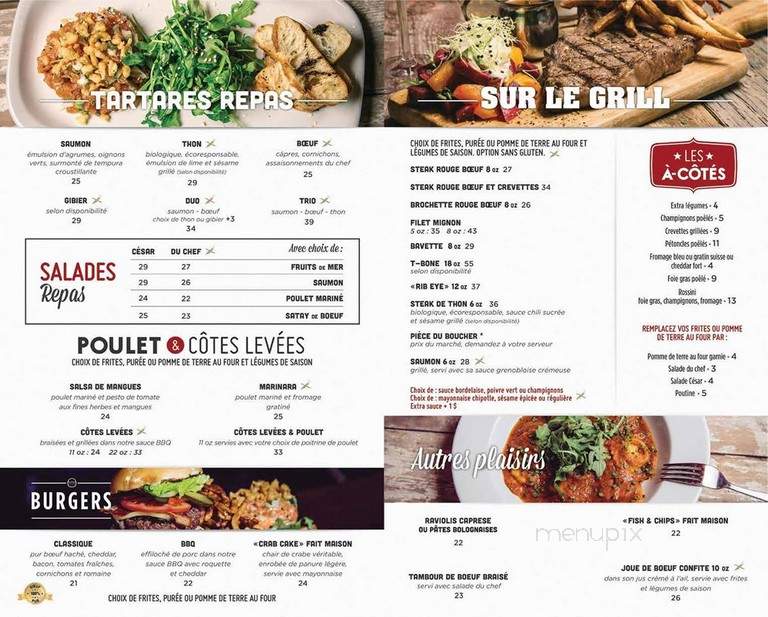 Rouge Boeuf - Vieux Longueuil, QC menu_pic
