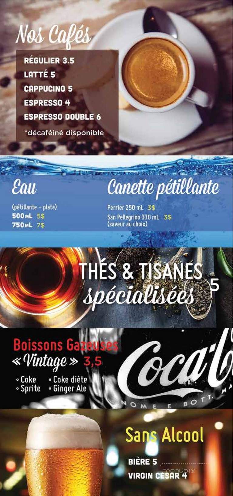 Rouge Boeuf - Vieux Longueuil, QC menu_pic