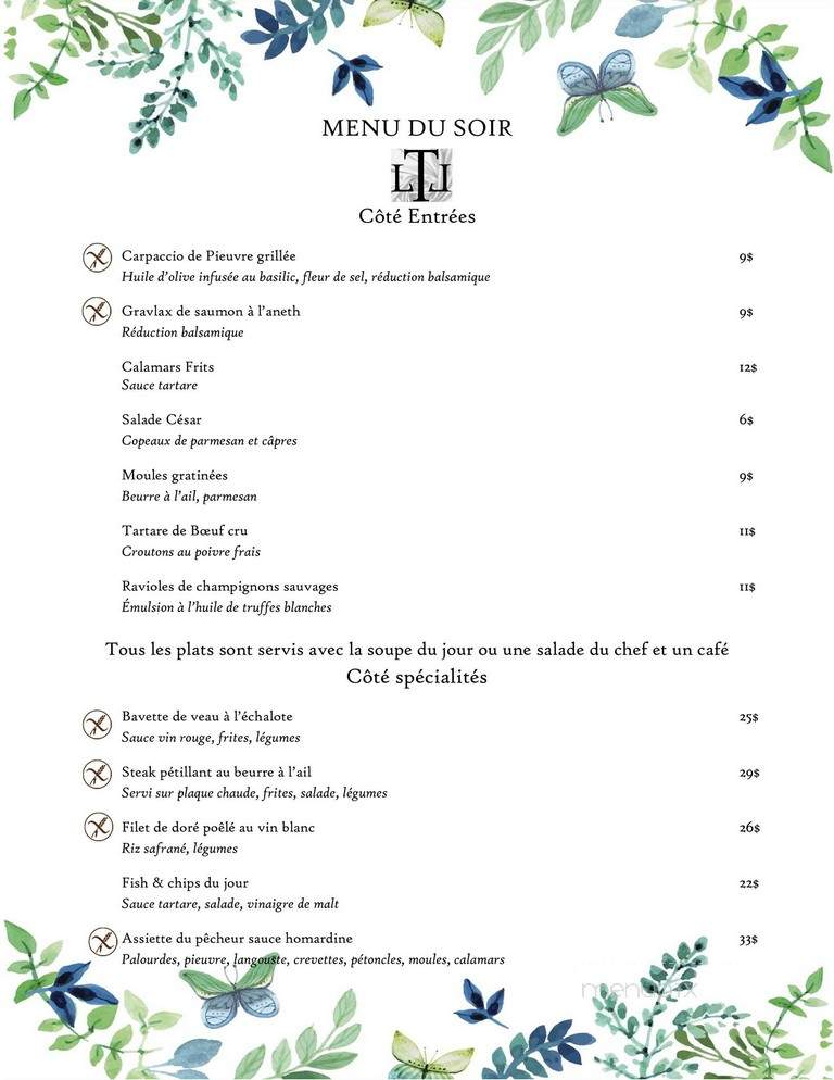 La Table Ludique - Sainte-Agathe-des-Monts, QC menu_pic