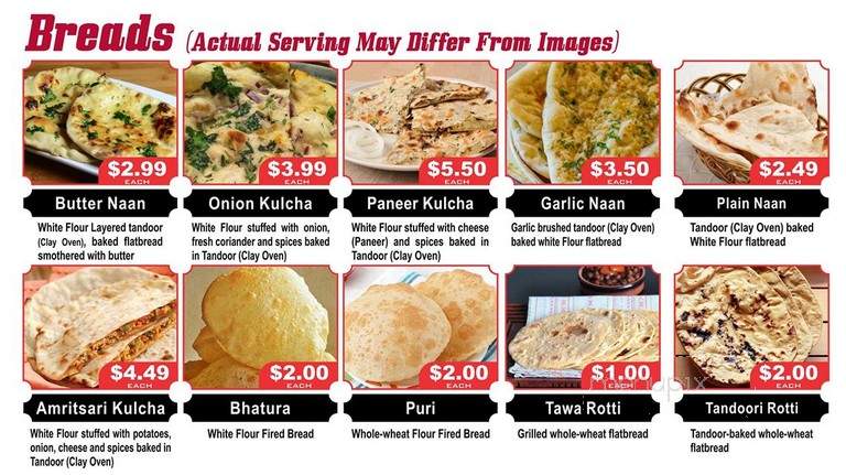 Punjabi Rasoi - London, ON menu_pic