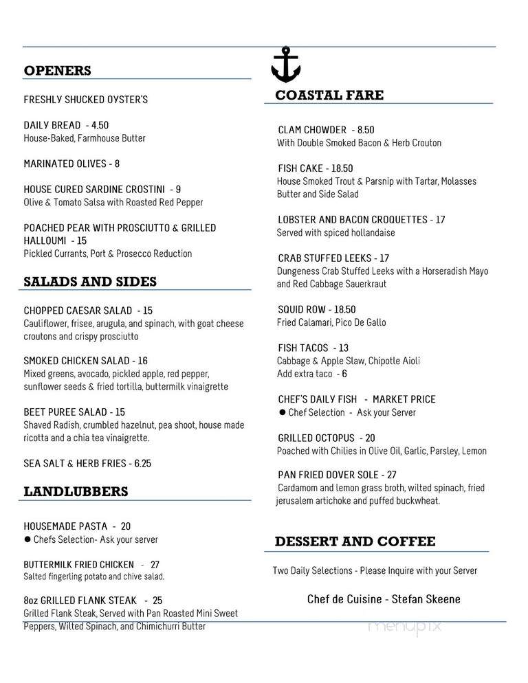 Eastside Social - Toronto, ON menu_pic