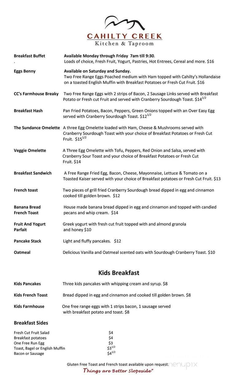 Cahilty Creek - Sun Peaks, BC menu_pic