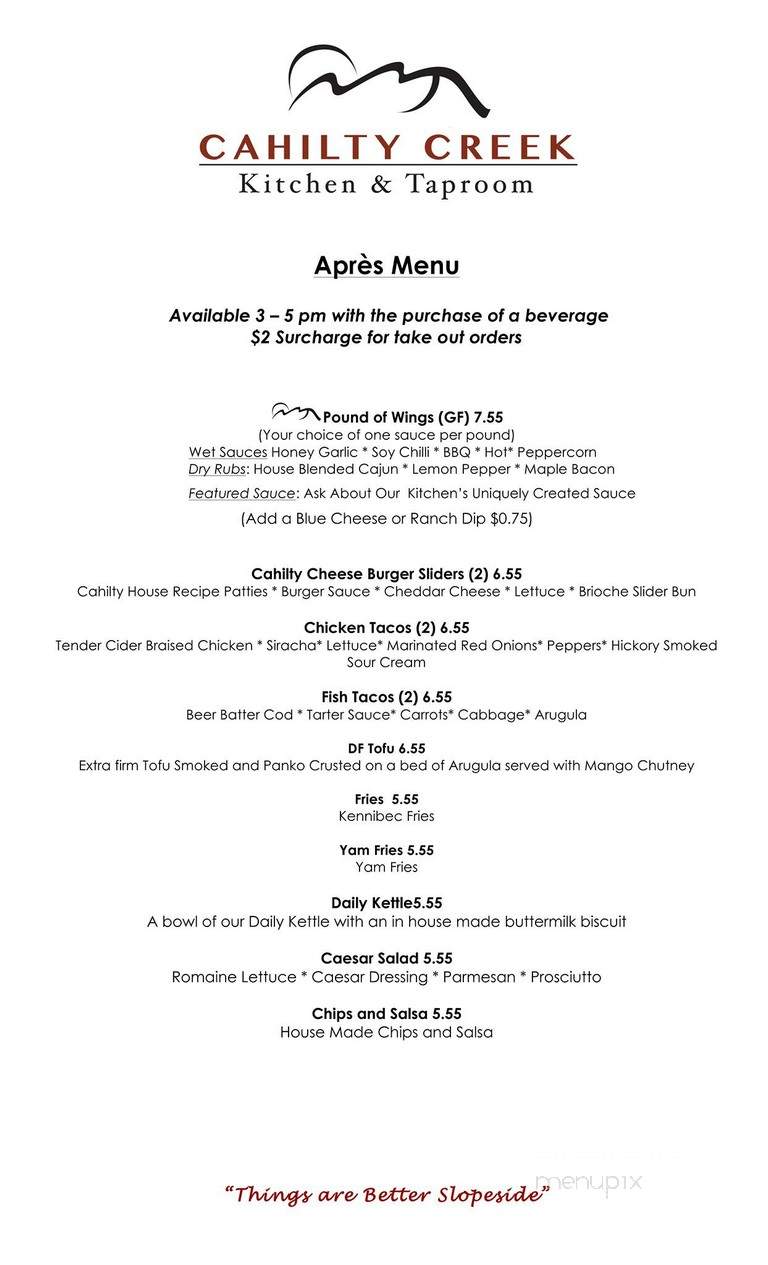 Cahilty Creek - Sun Peaks, BC menu_pic