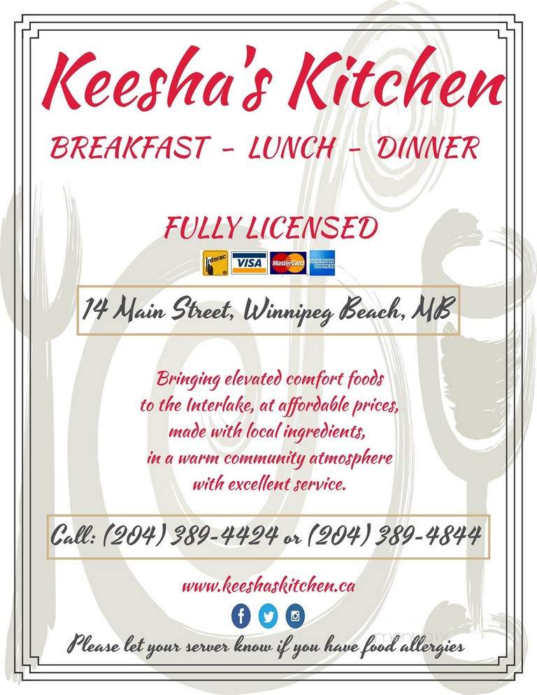 Keesha's Kitchen - Winnipeg Beach, MB