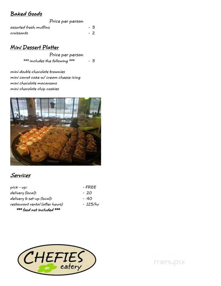 Chefies Eatery - Holland Landing, ON menu_pic