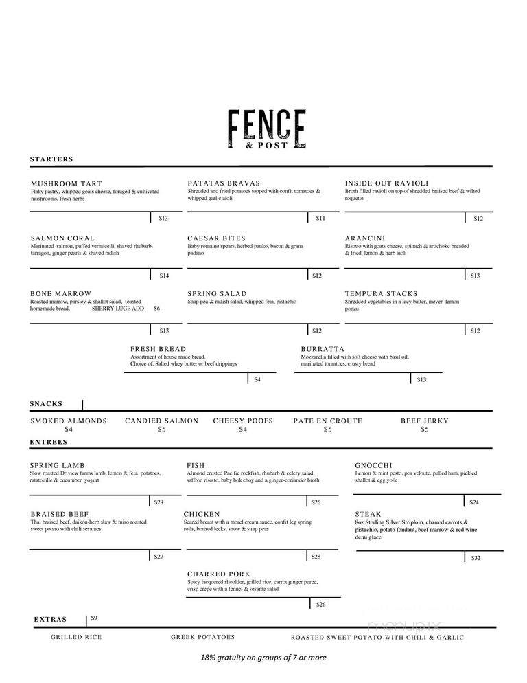 Fence & Post - Cochrane, AB menu_pic