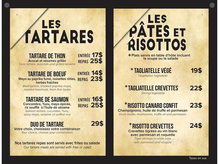 Rebel - Montreal, QC menu_pic