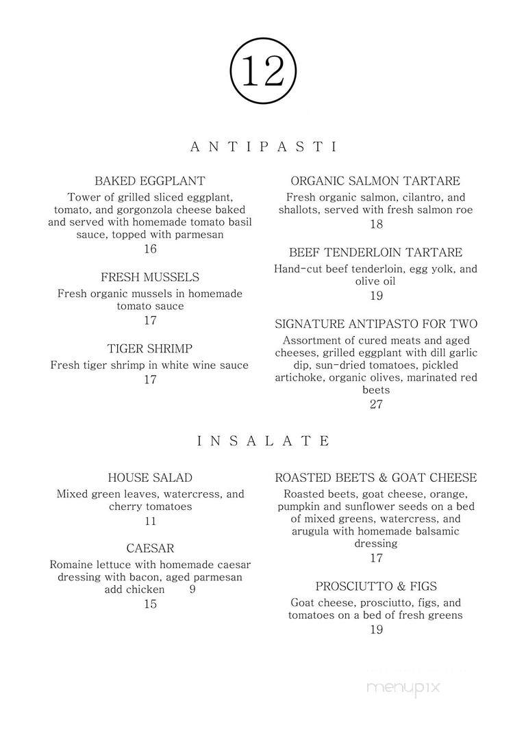 12 Tables - Toronto, ON menu_pic