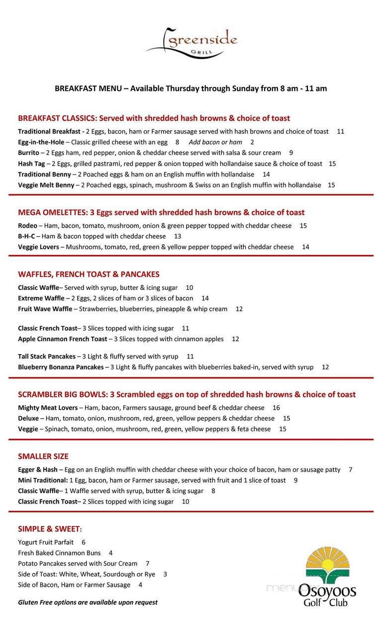 Greenside Bar and Grill - Osoyoos, BC