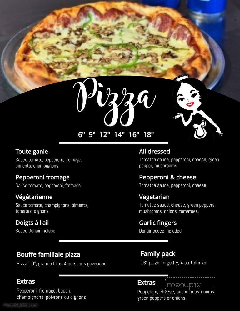 Dixie Lee - Paspebiac, QC menu_pic