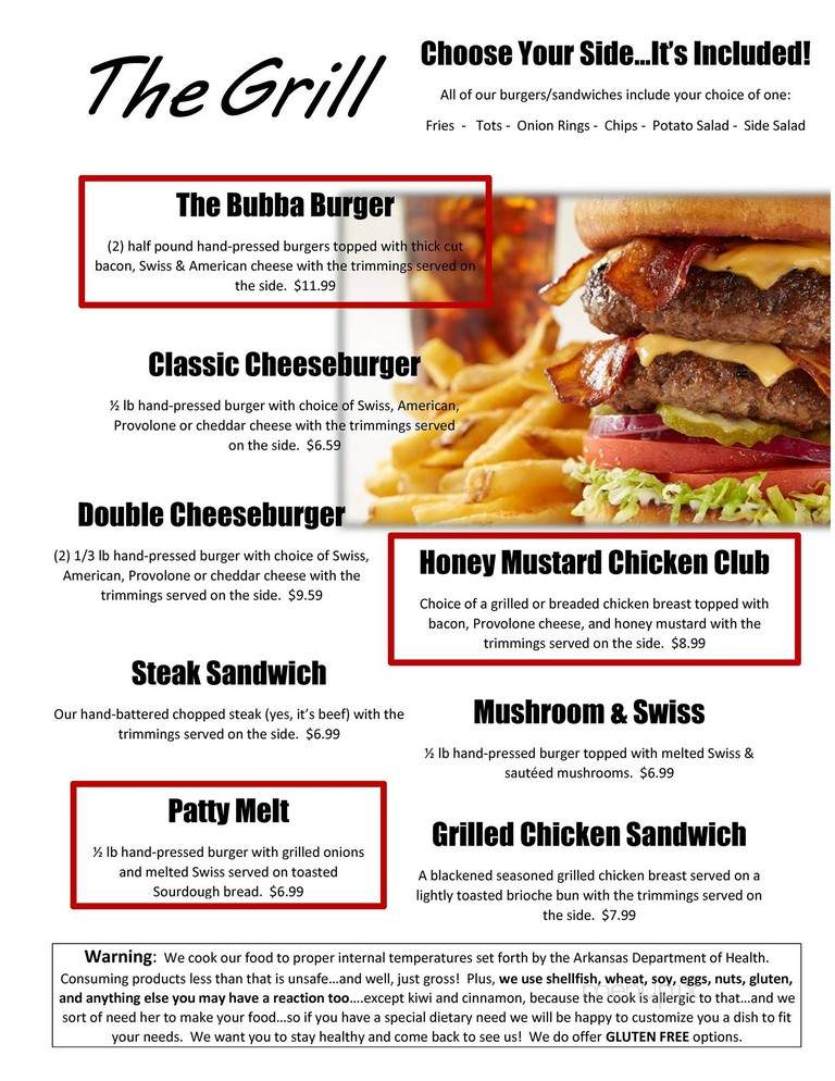 Momma's Dive - Quinte West, ON menu_pic