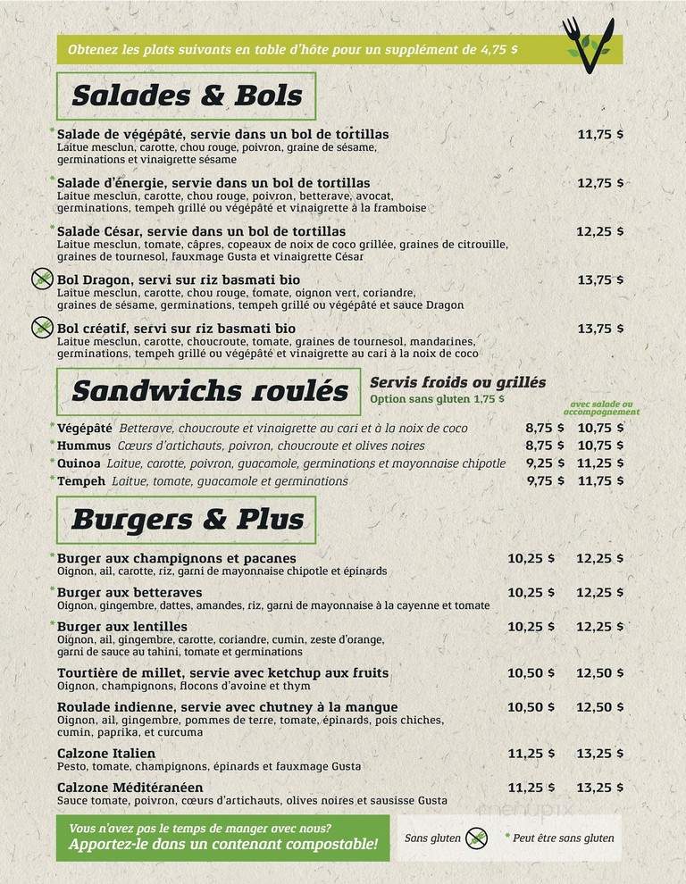 Cafe Creatif au Croquis - Sherbrooke, QC menu_pic