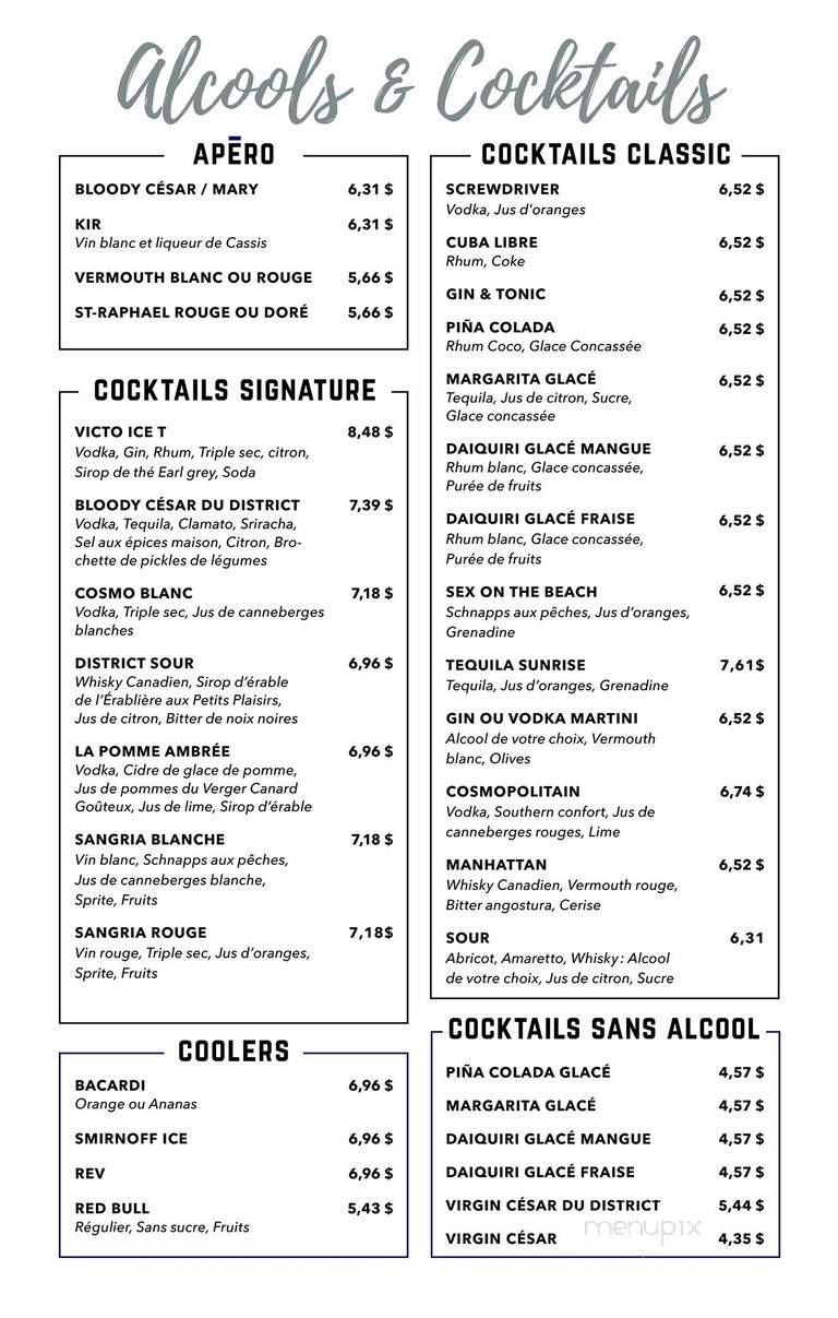 District C - Victoriaville, QC menu_pic