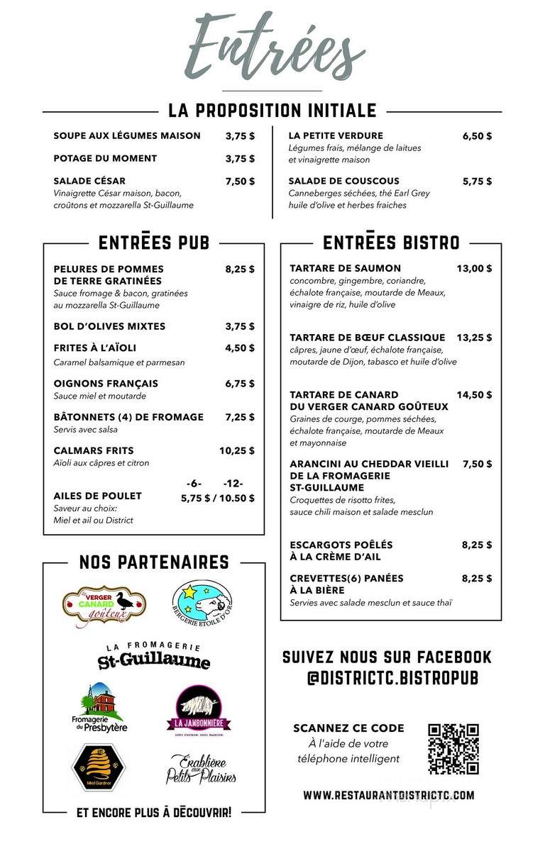 District C - Victoriaville, QC menu_pic