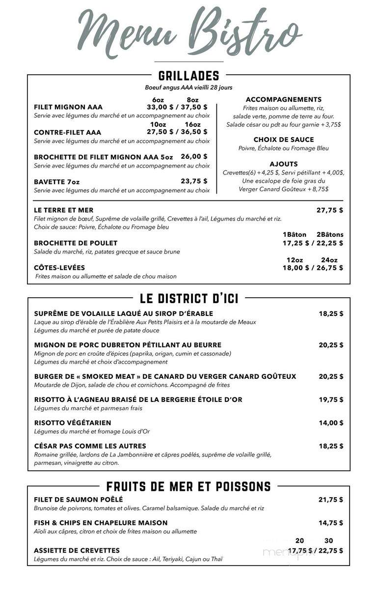 District C - Victoriaville, QC menu_pic