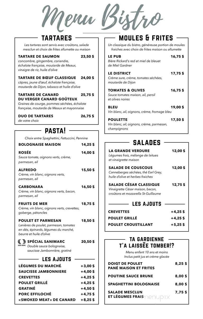 District C - Victoriaville, QC menu_pic