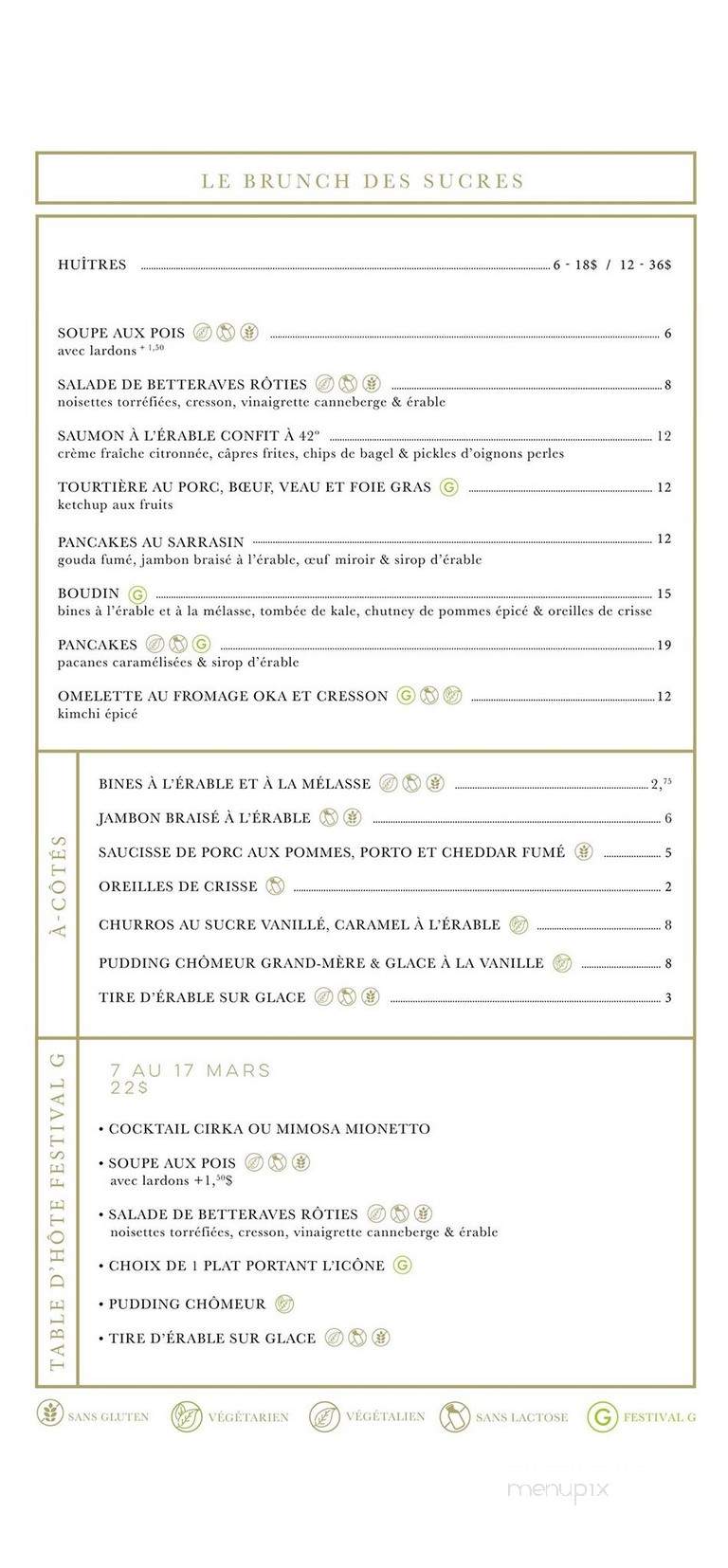 Perles et Paddock - Montreal, QC menu_pic