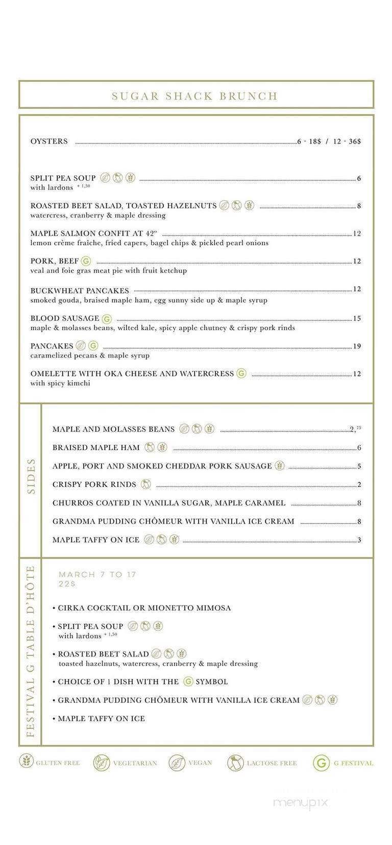Perles et Paddock - Montreal, QC menu_pic