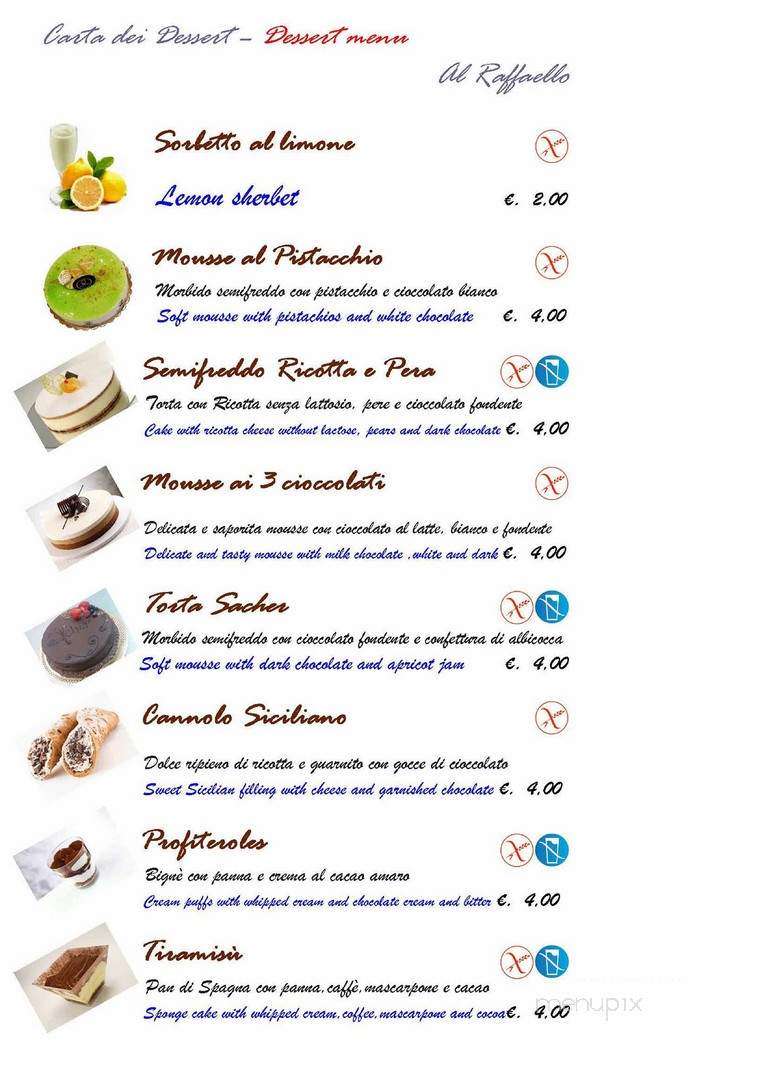 Spumante Ristorante - Vaughan, ON menu_pic