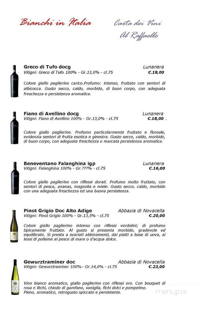 Spumante Ristorante - Vaughan, ON menu_pic